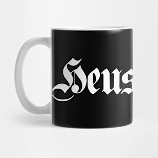 Heusweiler written with gothic font Mug